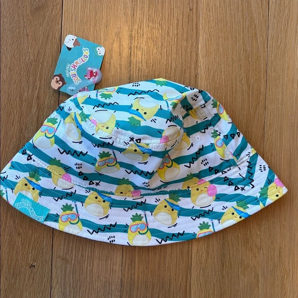 Squishmallows Bucket Hat Maui Pineapple NWT OSFM